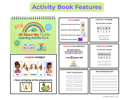 Tactile Activity Book: All About Me