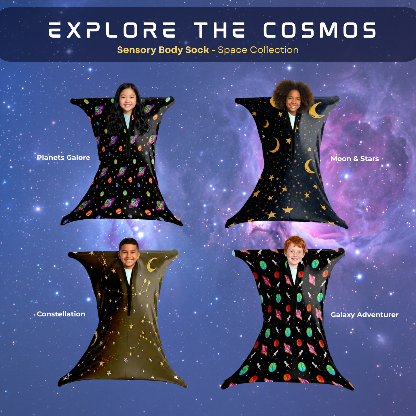 Sensory Body Sock (Space Collection)